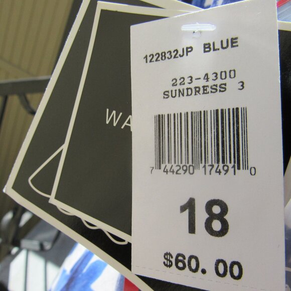 #383  NEW WOMEN'S FLORAL SUMMER DRESS BY R&K ORIGINALS  (SIZE 14US / 18UK) - Picture 5 of 5